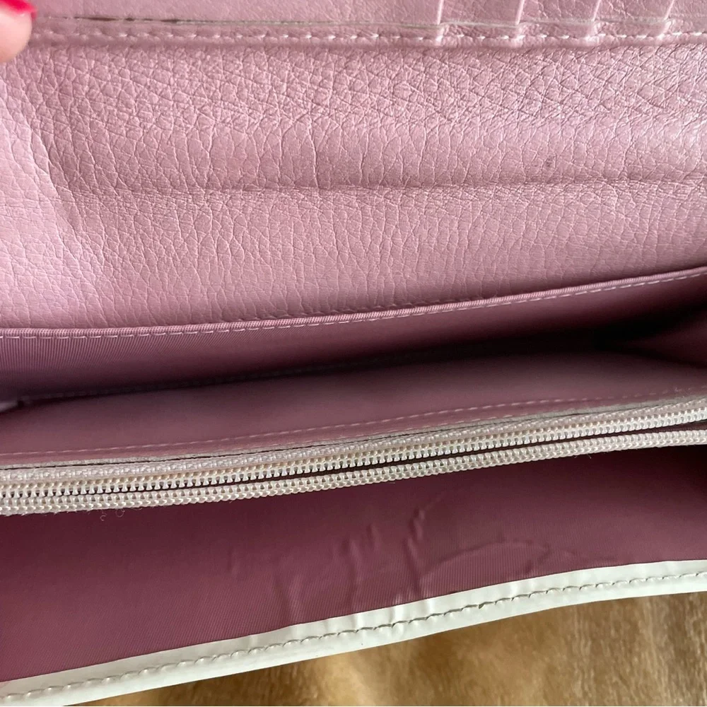 Dior pink trotter wallet